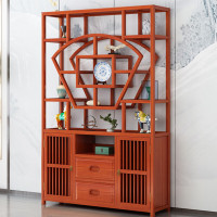 域赢博古架新中式博古架柜茶叶展示柜茶具置物架客厅120*33*196cm