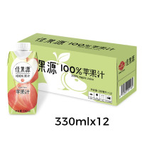 佳果源 100%苹果汁-330ml*12瓶/箱