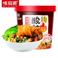 味滋源酸辣粉桶装105g*4桶方便重庆风味小泡面休闲零食