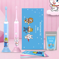 罗曼(ROAMAN)儿童电动牙刷6-12岁软毛充电式宝宝小孩声波牙刷P3 萌萌蓝