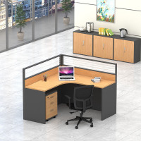 域赢办公桌屏风办公桌职员桌员工电脑工作位L型单人位