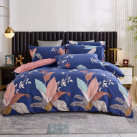 顶瓜瓜精梳棉四件套 依莎 180*200CM(适用床尺寸)