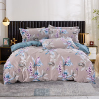 顶瓜瓜精梳棉四件套 寻芳 180*200CM(适用床尺寸)