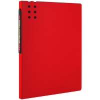飞 兹 文件夹长押夹加厚A4款(带板夹)/彩色资料夹/办公用品 红A2388
