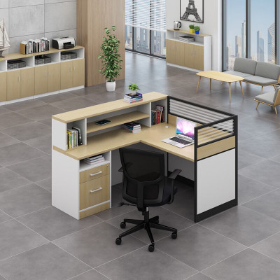 域赢屏风办公桌职员办公桌简约现代隔断员工位电脑桌工作卡位单人位