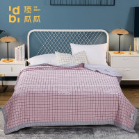 顶瓜瓜夏凉被200*230双人 淑女格-粉 200*230CM