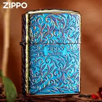 ZIPPO之宝煤油防风打火机 唐草之在我心-烧金色 礼品礼物 ZBT-3-21a