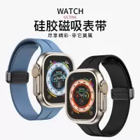 适用苹果手表表带iwatch8表带applewatch7/6/5/4/3/se硅胶手表带新款磁吸男女1669XD