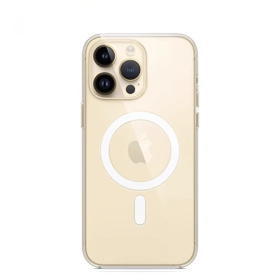 适用iPhone15Pro保护套新款苹果14ProMax磁吸手机壳13magsafe无线充电动画12透明1669XD