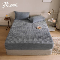 顶瓜瓜牛奶绒床笠 灰色 150*200CM