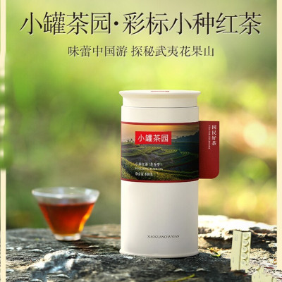 小罐茶园彩标系列花香型小种红茶散茶单罐装100g一级茶叶