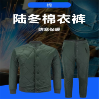 GF 陆冬棉衣裤劳保服寒区棉衣制式棉袄绿色防寒保暖绒衣
