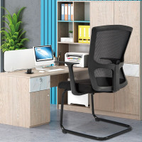 域赢电脑椅办公椅弓形职员办公椅人体工学椅子(黑色)