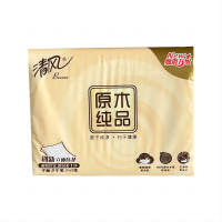 清风原木纯品平板卫生纸J