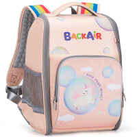 爱华仕 强效减负 史努比漫画联名款 书包小学生女生男孩儿童书包学生背包 抑菌防泼水 4441 粉色独角兽