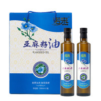 诺来 冷榨亚麻籽油食用油500ml*2