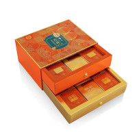 天伦之乐 吉祥中秋礼盒750g/盒月饼糕点云腿月饼凤梨味蛋黄