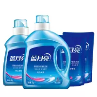 蓝月亮-C 亮白薰衣草洗衣液套装5kg 薰衣草亮白瓶装2kg*1+薰衣草亮白瓶装1kg*1+薰衣草亮白袋装1kg*2