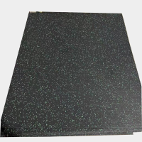杰帝奇(JEDICH) 减震地垫 健身房地垫 运动地胶复合材质 2.0cm 黑色 1平方米单价 可定制