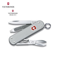 维氏(VICTORINOX)0.6221.26-012.6 瑞士军刀铝面典范58mm户外折叠刀防身小刀银