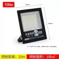 亚明照明 LED投光灯-100W 白光+防水 220v 单位:个