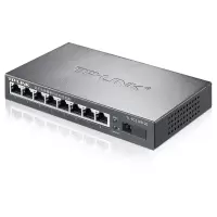 TP-LINK普联单模单纤千兆光纤收发器1000M光电转换器 TL-FC318B-20[1光8电20公里]