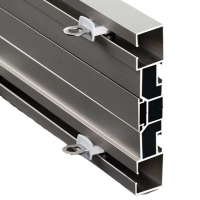 壹品千优美 滑轨(窗栏杆)双轨直轨支架配件窗帘轨道加厚简约铝合金