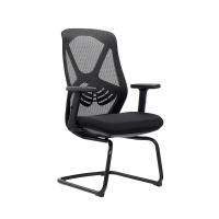 巴洛卡办公椅网布弓形椅班前椅会议椅电脑椅D908黑色