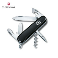 维氏(VICTORINOX)1.3603.3 瑞士军刀斯巴达人12项功能水果刀多功能刀折叠刀黑色