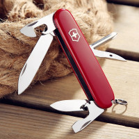 维氏(VICTORINOX)瑞士军刀修补匠91mm户外折叠刀防身小刀1.4603红