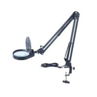 钢盾 台式放大镜台灯LED