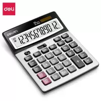 得力(deli) 桌面型 计算器1654 银灰色