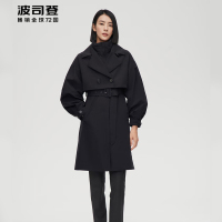 波司登(BOSIDENG) 90鹅绒 冬季女中长款显瘦气质B10144272 黑藏青5295 165/88A