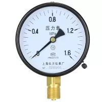 上海仪川压力表 Y-100径向真空压力表水压油压气压表 0-1.6MPa