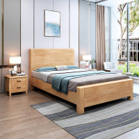 域赢实木床单位宿舍床公寓床木质床1.5米框架(颜色可选)