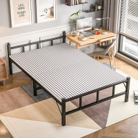 域赢折叠床单人床午休床医院陪护床家用铁床户外行军床宿舍懒人床方管80*188cm