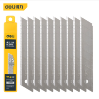得力(deli) 10片装25mm大号美工刀片加宽裁纸刀壁纸刀刀片 DL-DP05 货期5-10天