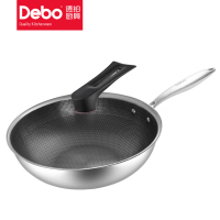 德铂卡恩-不锈钢炒锅32CM (DEP-DS192)配锅盖