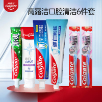 高露洁(Colgate)牙膏牙刷套装小苏打防蛀6件套