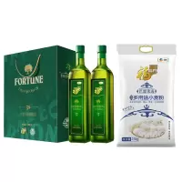 中粮福临门特级初榨橄榄油礼盒500ml*2+福临门巴盟多用途小麦粉5kg