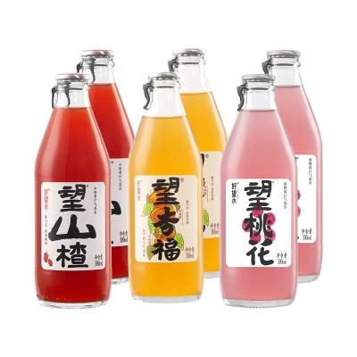 好望水 望山楂300ml*2瓶+望杏福300ml*1瓶+望梅好300ml*1瓶+望桃花300ml*1瓶+望柠萌300ml