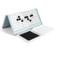 得力 五子棋磁石围棋棋盘套装 蓝色6769