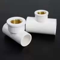 中财 水暖三通 DN100 PVC 等径 白色