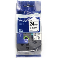 兄弟标签机色带 TZe-251 白底黑字24mm