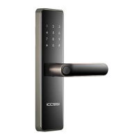 艾栖 智能门锁 F6 智能指纹锁,黑色,包含安装