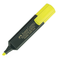 辉柏嘉(Faber-castell)荧光记号笔彩色重点标记笔醒目黄色154807