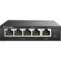 普联(TP-LINK)5口百兆以太网PoE交换机TL-SF1005P