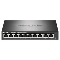 TP-LINK 普联POE交换机 TL-SL2210MP 8口/57W/千兆上联