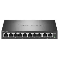 TP-LINK 普联POE交换机 TL-SL2210MP 8口/57W/千兆上联