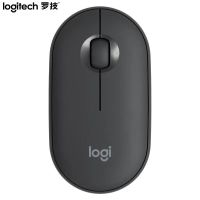 罗技(Logitech)LOGITECH PEBBLE鼠标 无线蓝牙鼠标 办公鼠标 女性鼠标对称鼠标 鹅卵石造型石墨黑